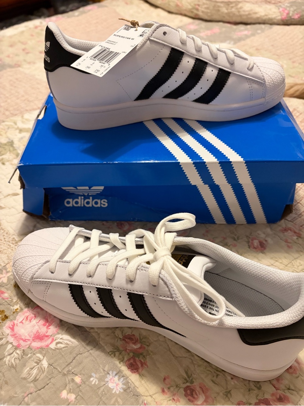 Classic Women’s Adidas Originals  Superstar White Black White